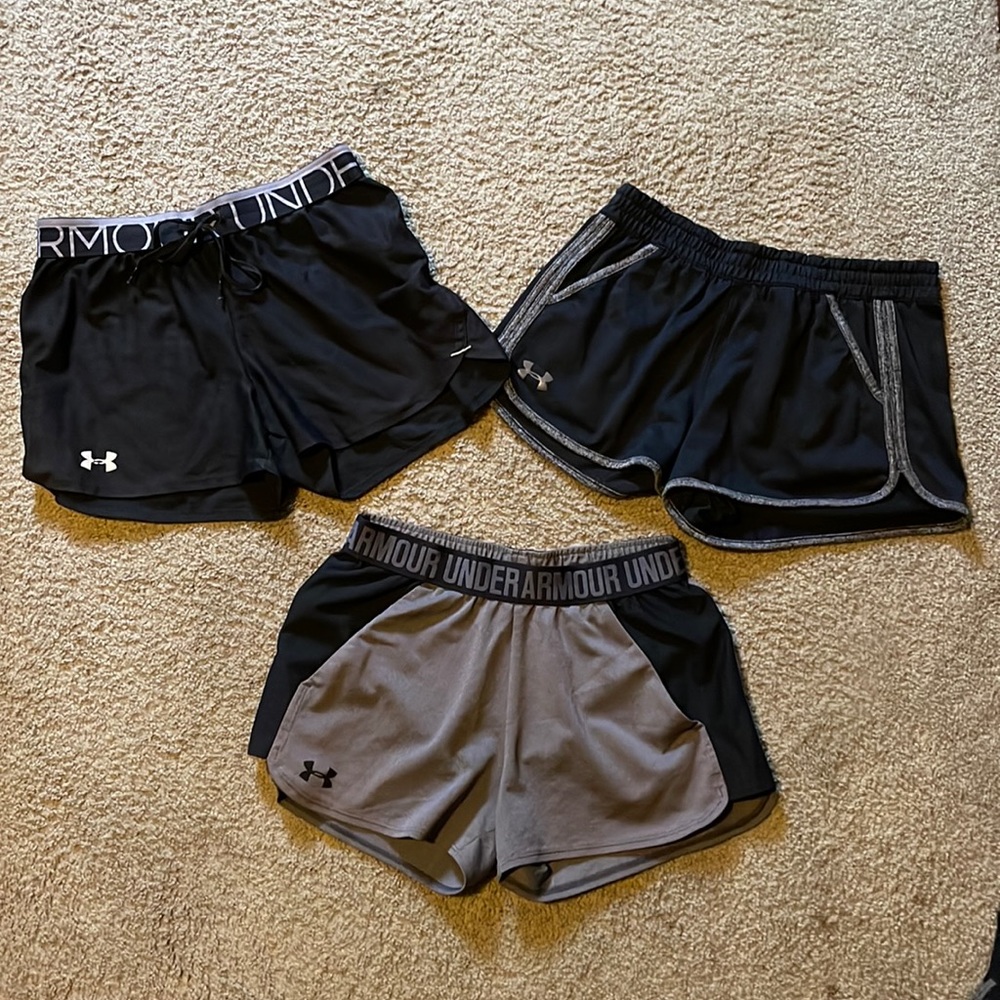 3 pairs Under Armour shorts